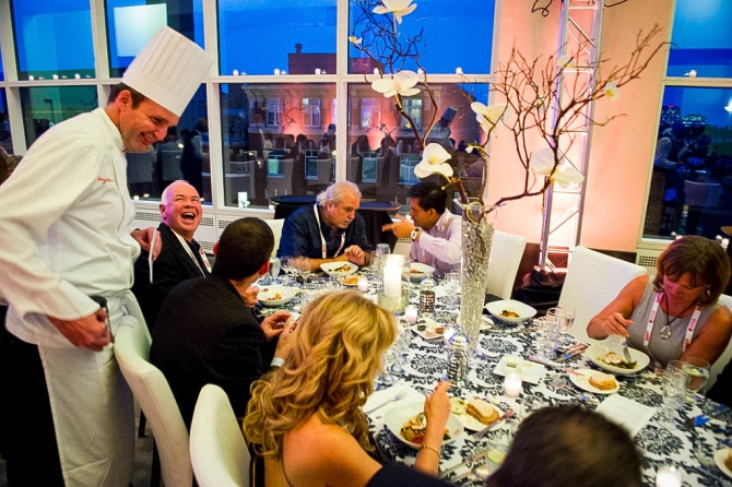 Conference hall filled with attendees