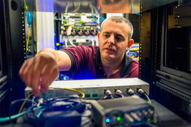 Conference hall filled with attendees