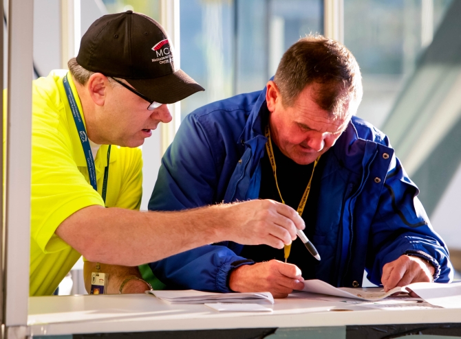 Conference hall filled with attendees
