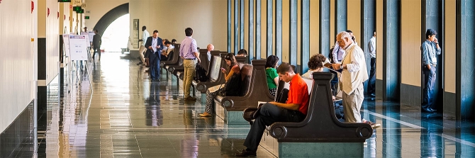 Conference hall filled with attendees