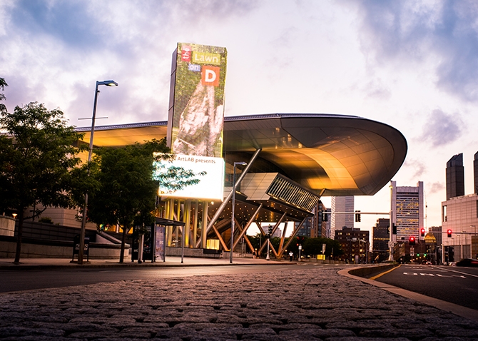 Conference hall filled with attendees