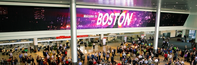 Conference hall filled with attendees