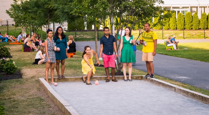 Conference hall filled with attendees