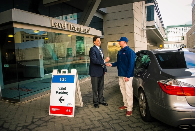 Conference hall filled with attendees
