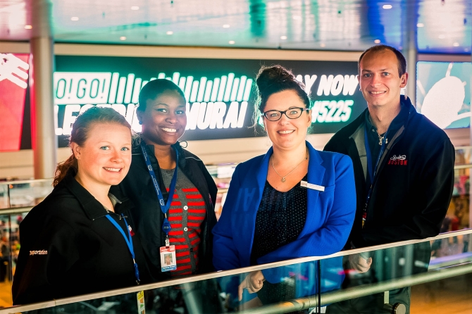 Conference hall filled with attendees