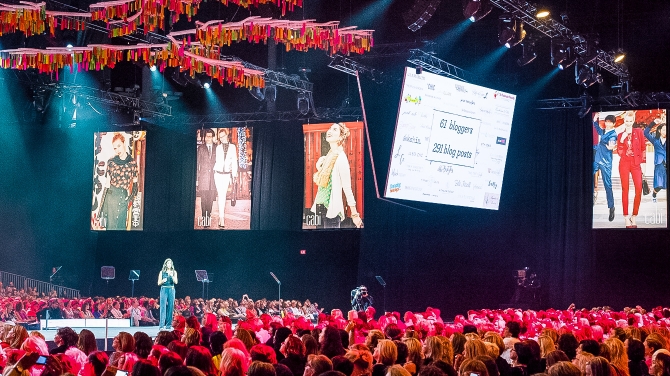 Conference hall filled with attendees