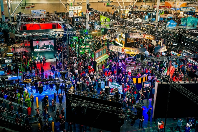 Conference hall filled with attendees