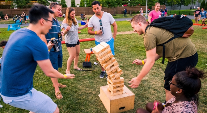 Conference hall filled with attendees