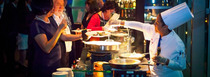 Conference hall filled with attendees