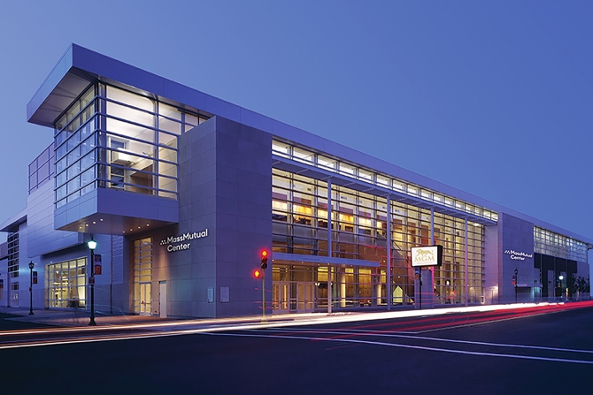 Conference hall filled with attendees