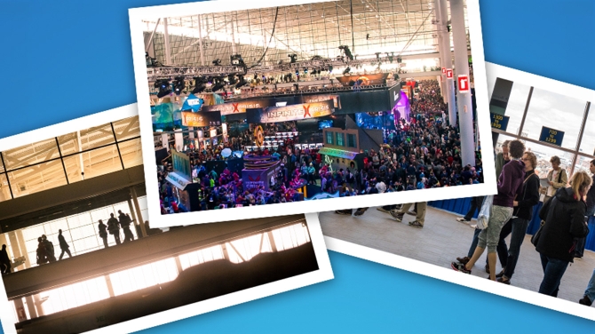 Conference hall filled with attendees