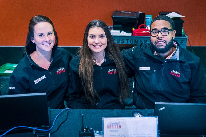 Conference hall filled with attendees