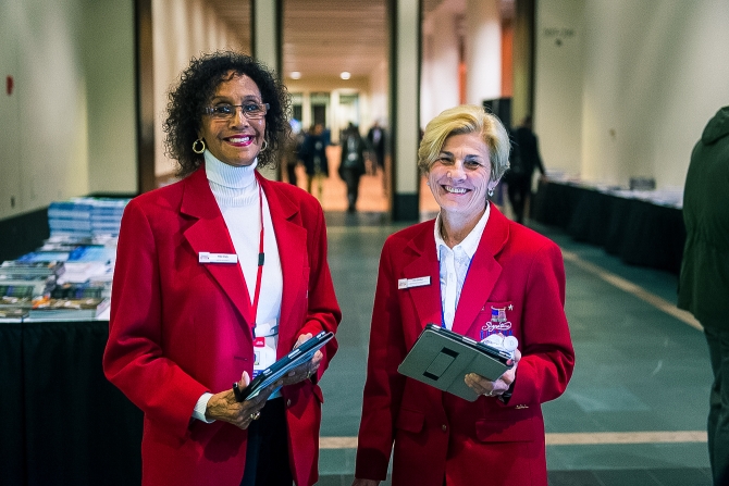 Conference hall filled with attendees