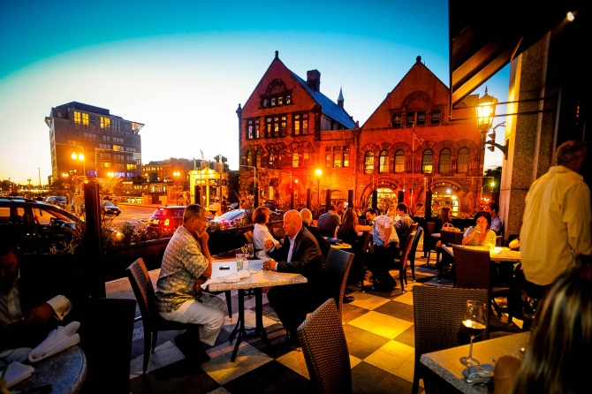 Conference hall filled with attendees
