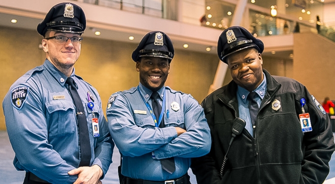 Conference hall filled with attendees