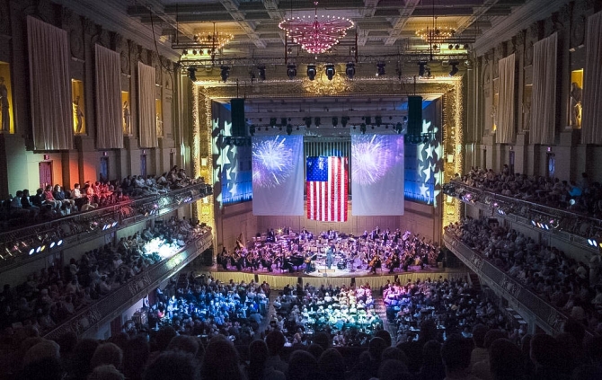 Conference hall filled with attendees
