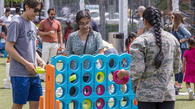 Conference hall filled with attendees