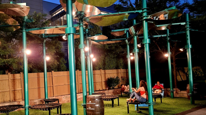 Conference hall filled with attendees