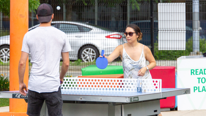 Conference hall filled with attendees